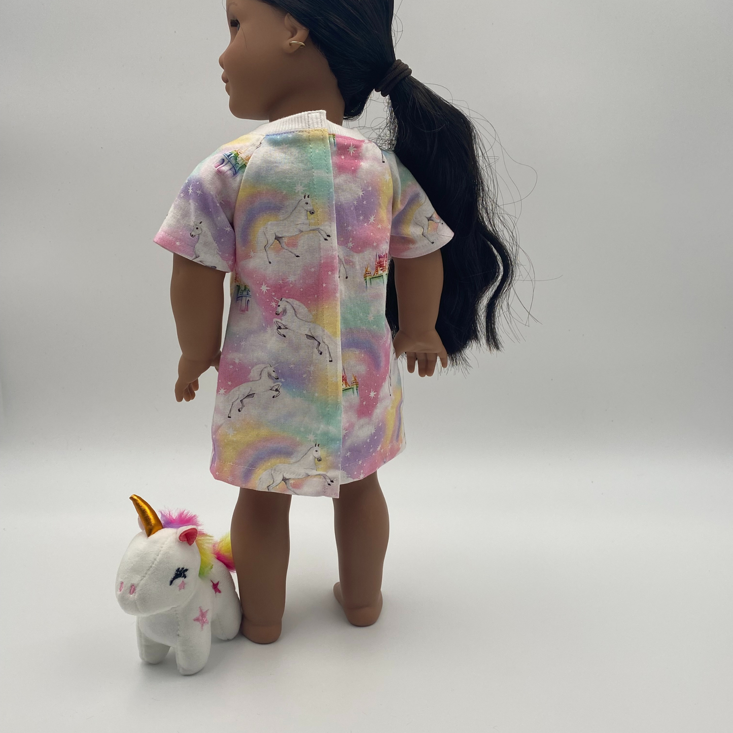 Unicorn Night Gown with Unicorn Toy