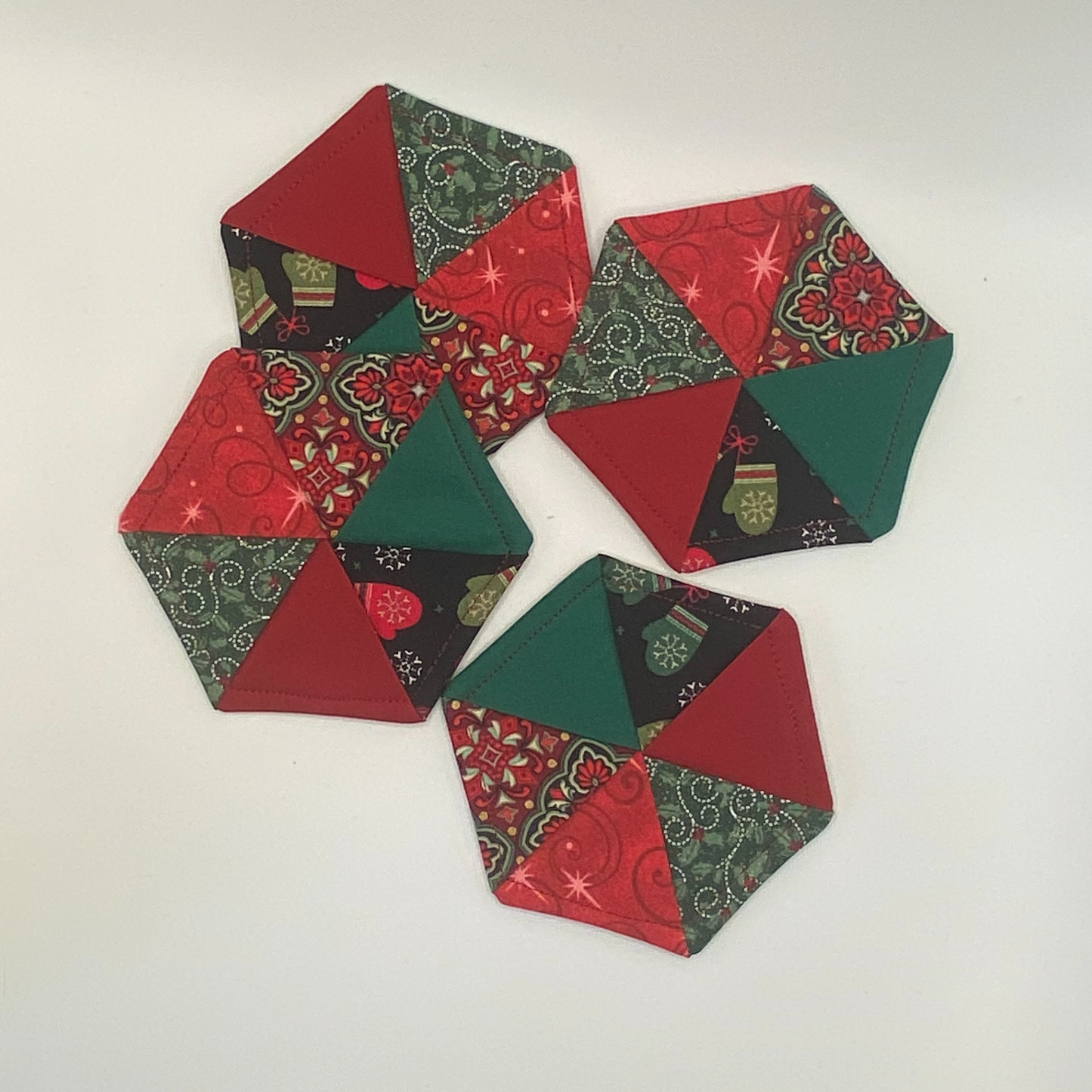 Christmas Hexagon Coaster