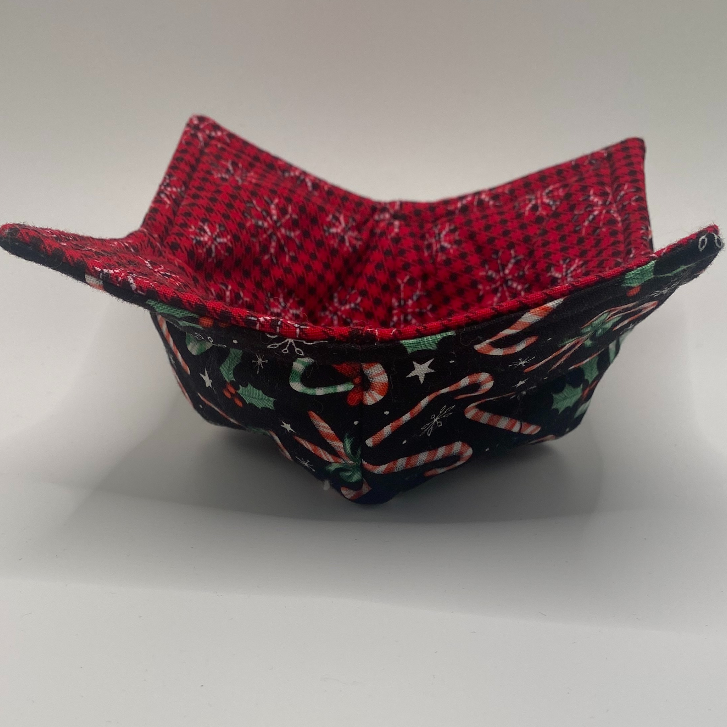 Candy Cane Bowl Cozy