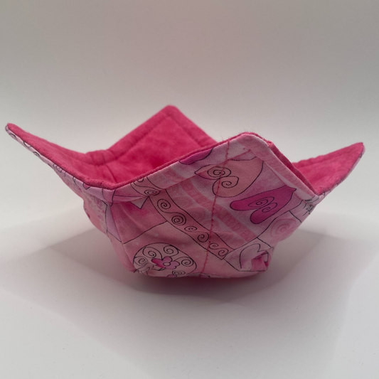 Pink Cancer Ribbon Bowl Cozy