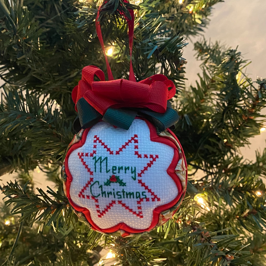 Merry Christmas Snow Globe Ornament